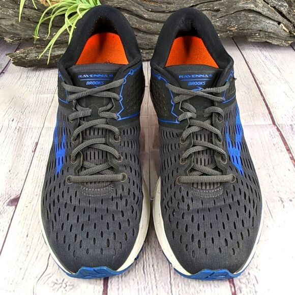 Brooks Ravenna 9 Running Shoes Sneakers - Ebony/Blue/Orange - Size 10 Medium (D) main image 6